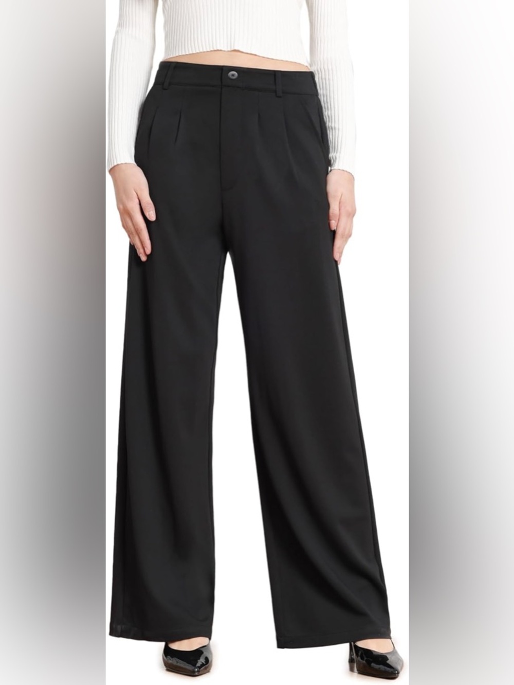Bamans Wide Leg Dress Pants